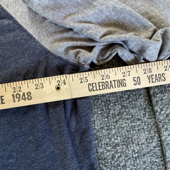 Cleveland Indians Shirt Mens Grey 2XL Raglan Distressed Henley MLB Baseball XXL - Picture 8 of 10